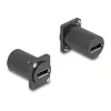Módulo tipo D DeLOCK DisplayPort conector hembra a conector hembra 4K negro