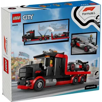 LEGO CITY 60493 Camión del espectáculo F1 con coche de carreras Audi F1