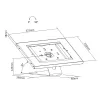 Soporte de mesa MACLEAN MC-909W regulable en altura blanco para tablets y dispositivos