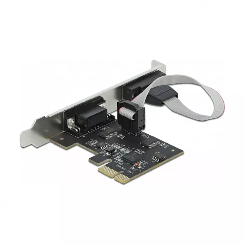 Tarjeta de expansión DeLOCK PCI Express x1 a 2 x Serie RS-232