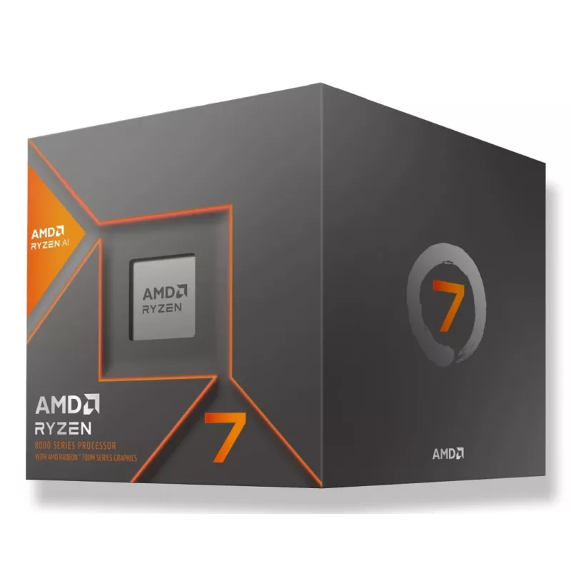 Procesador AMD Ryzen 7 8700G 8C/16T, 4,2-5,15 GHz, 24 MB, 65 W, AM5, Tray