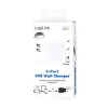 Fuente de alimentación LogiLink - 12 vatios - 2,4 A - 2 puertos de salida (USB)