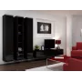 Armario cerrado Cama VIGO '180' 180/40/30 negro/negro brillo