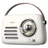 Radio portátil SAVIO RS-02 — sintonizador FM analógico, Bluetooth 5.3, alimentación por USB, 3 W, blanco