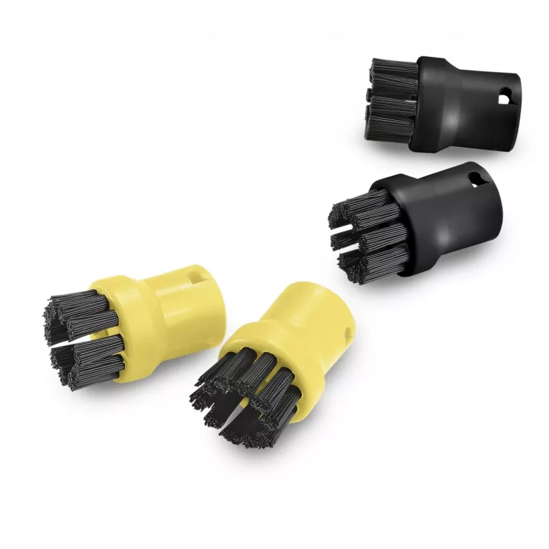 Set de cepillos Kärcher para limpiadores de vapor 2.863-264.0, cepillos redondos de plástico 26×26×40 mm, 4 unidades
