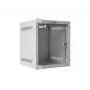 Lanberg WF10-2306-10S armario rack mural de 10" 6U, 336×280×310 mm, puerta de cristal, 20 kg, gris (RAL 7035)