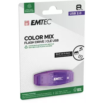 Memoria USB 8GB EMTEC C410 (negro) USB 2.0 (ECMMD8GC410)