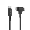 Cable USB HYPER HyperJuice USB 2.0 1,5 m USB-C USB-C/Lightning negro