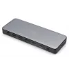 Digitus DA-70918 estación de acoplamiento USB-C, 13 puertos, 3x HDMI, 2x DP, 4x USB-A, 1x USB-C, RJ-45 1GbE, SD, audio, 150 W