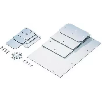 Placa de montaje Rittal PK 9550.000 — acero, gris, 331×220 mm, 1,25 kg (4 uds.)