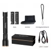 Linterna Duracell DF6000R caja regalo — linterna de mano recargable, negra