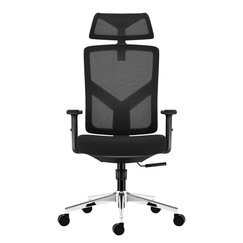 Silla de oficina giratoria mark adler Manager 3.3 negra — diseño ergonómico, base giratoria