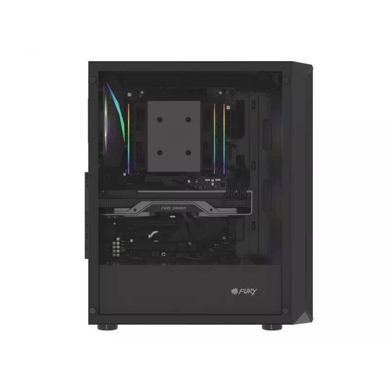 Caja Fury Shobo SH4F con ventana RGB y 4 ventiladores MIDI Ordenador PC