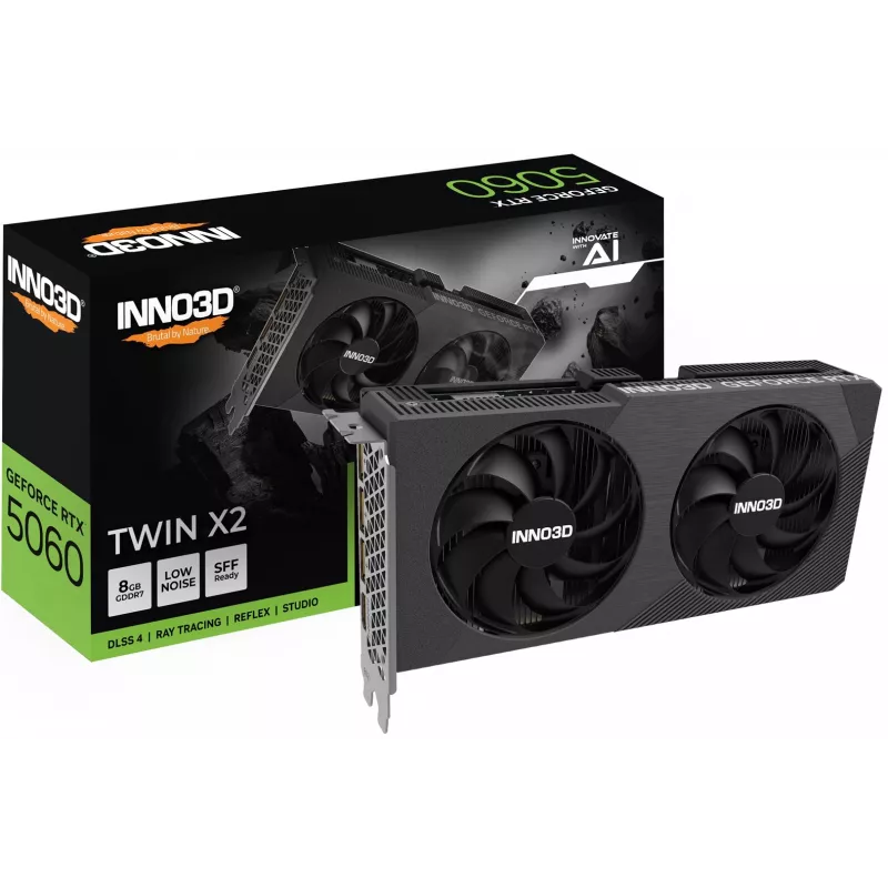 INNO3D GeForce RTX 5060 Twin X2 8GB GDDR7 Tarjeta gráfica