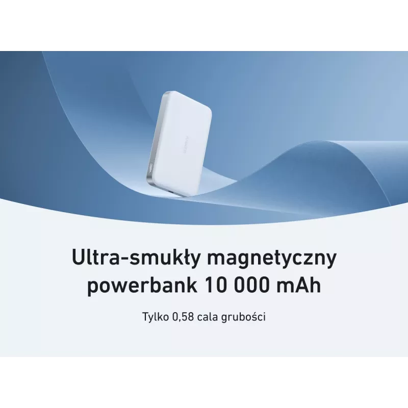 Batería externa Anker MagGo Power Bank 10K magnética inalámbrica Blanca, Blanca