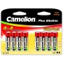 Pilas alcalinas CAMELION AA LR6 Plus — pack de 8, AA (LR6)