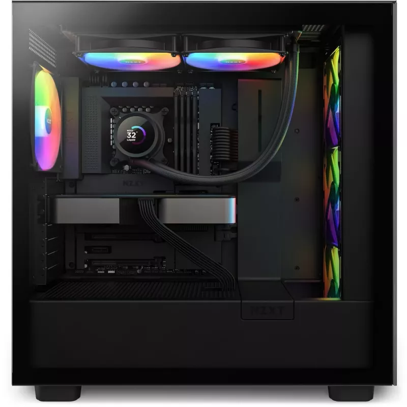 Refrigeración líquida todo en uno NZXT Kraken 280 RGB 14 cm Negro