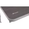 Mesa Outwell Coledale M Gris — tablero y estructura de aluminio, 680×1000 mm, altura 56 cm