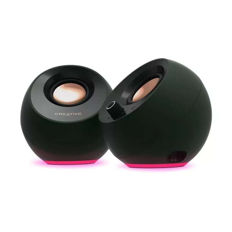 Creative Labs Creative Pebble Pro - altavoces - para PC - 2.0 canales - inalámbrico - Bluetooth - USB - 30 vatios (total) (51MF1710AA000)