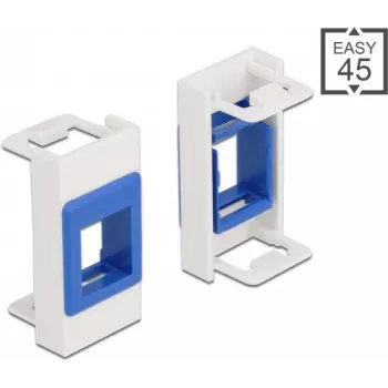 Soporte Keystone DeLOCK Easy 45 Módulo 22,5 x 45 mm blanco azul