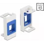 Soporte Keystone DeLOCK Easy 45 Módulo 22,5 x 45 mm blanco azul