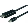VALUE - Cable de vídeo - DisplayPort / HDMI - Mini DisplayPort (M) a HDMI (M) - 1 m - Apantallado - Negro (11.99.5795)