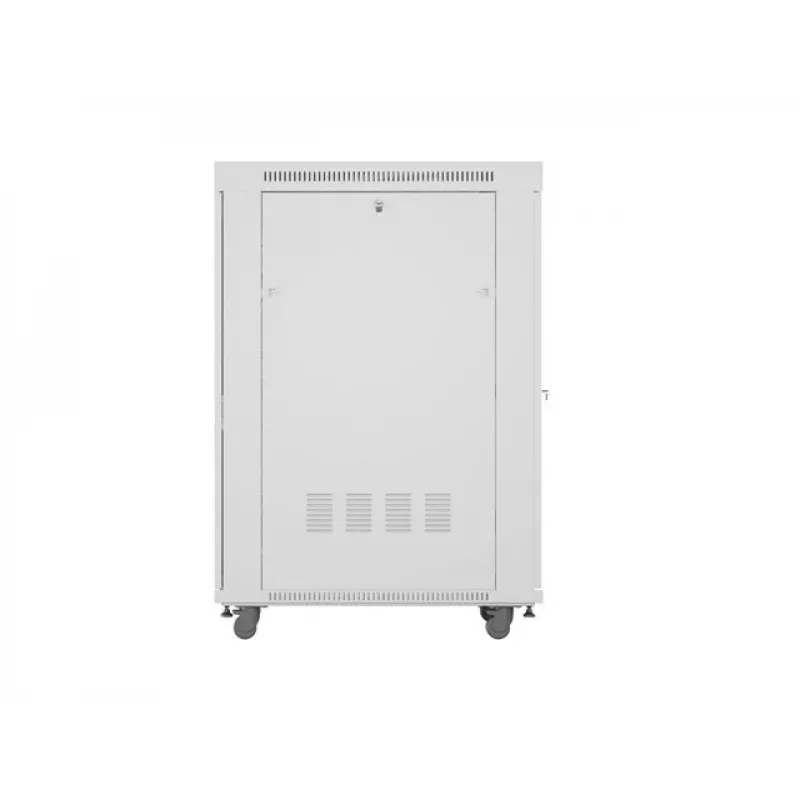 ARMARIO RACK DE SUELO 19 27U 800X1000 GRIS PUERTA PERFORADA LCD LANBERG (paquete plano)
