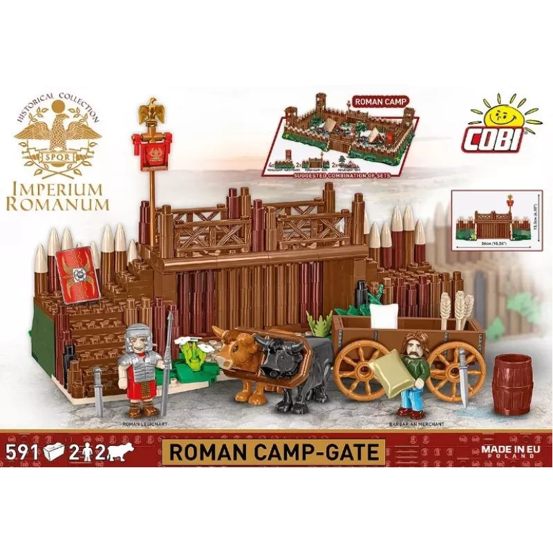 Cobi Set de construcción Imperium Romanum — Puerta de campamento romano, 591 piezas
