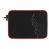 L33T Gaming 160405 Alfombrilla gaming Karlvagn RGB, tamaño mediano, superficie rápida, 355 x 255 x 3 mm, negra