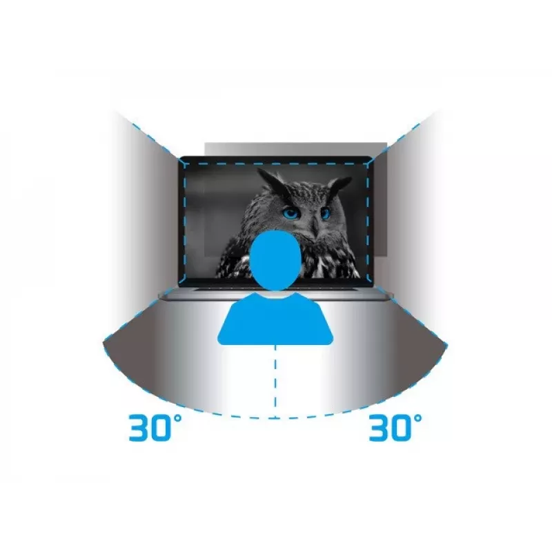 NATEC Owl NFP-2118 filtro de privacidad para monitores de 27 pulgadas (68,6 cm) 16:9, 598×337 mm, antirreflejos, negro