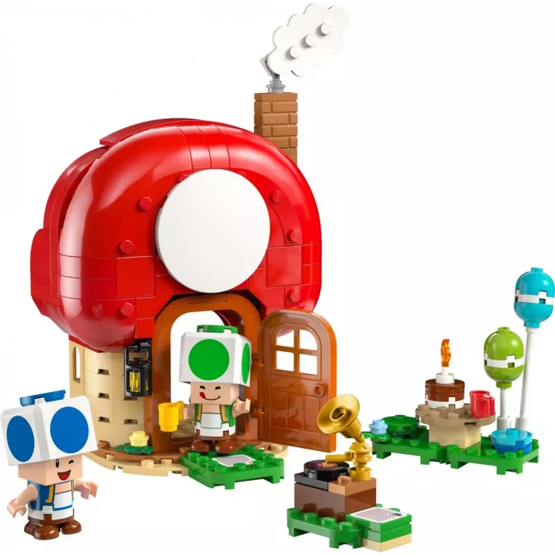 LEGO Super Mario Party im Toad-Haus Set 72041 con funciones de juego interactivas