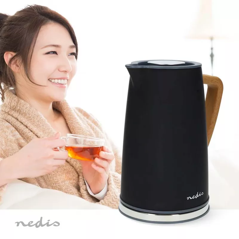 Hervidor de agua Nedis KAWK510EBK 1,7 L 2200 W Negro