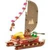 LEGO Disney 43270 La canoa de aventuras de Moana, 529 piezas, 3 minifiguras, 6+