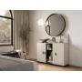 Cómoda Cama Meble SOHO 120×41×80 cm — frentes color cashmere, marco negro