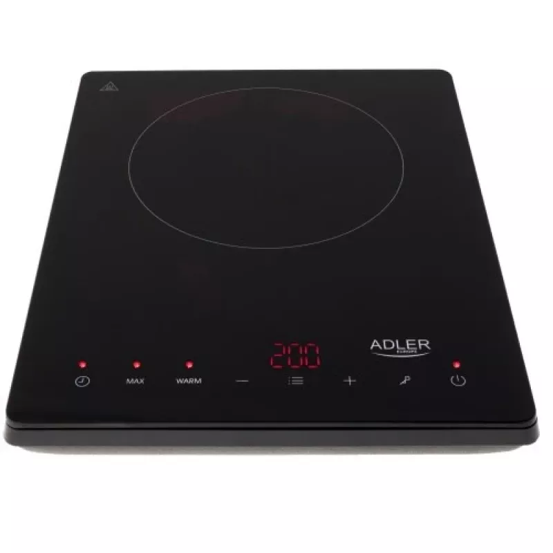 Adler AD 6513 placa de cocina negra de sobremesa 29 cm zona placa de inducción 1 zona(s)