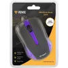 Ratón USB con cable, 3 botones, superficie engomada