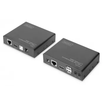 Digitus 4K HDMI HDBaseT™ 2.0 Set extensor KVM, 100 m