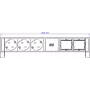 Bachmann DESK2 3xCEE7/3 2xCM 902.607Alimentación 0 2m GST18 RAL9005