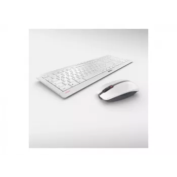 Teclado CHERRY Stream Desktop Recharge ratón incluido universal RF inalámbrico QWERTZ alemán gris