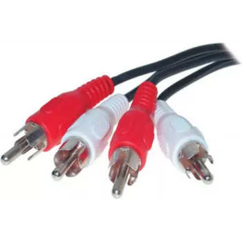 Cable de audio RCA ShiverPeaks 40110-15 – 2 RCA a 2 RCA, 15 m