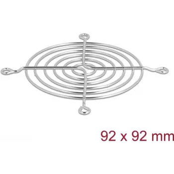Rejilla para ventilador DeLOCK 67307 metal plata 89,8 mm