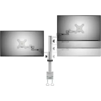 Soporte de monitor SpeaKa Professional SP-5986112 – soporte ajustable de 2 brazos para pantallas de 13-27