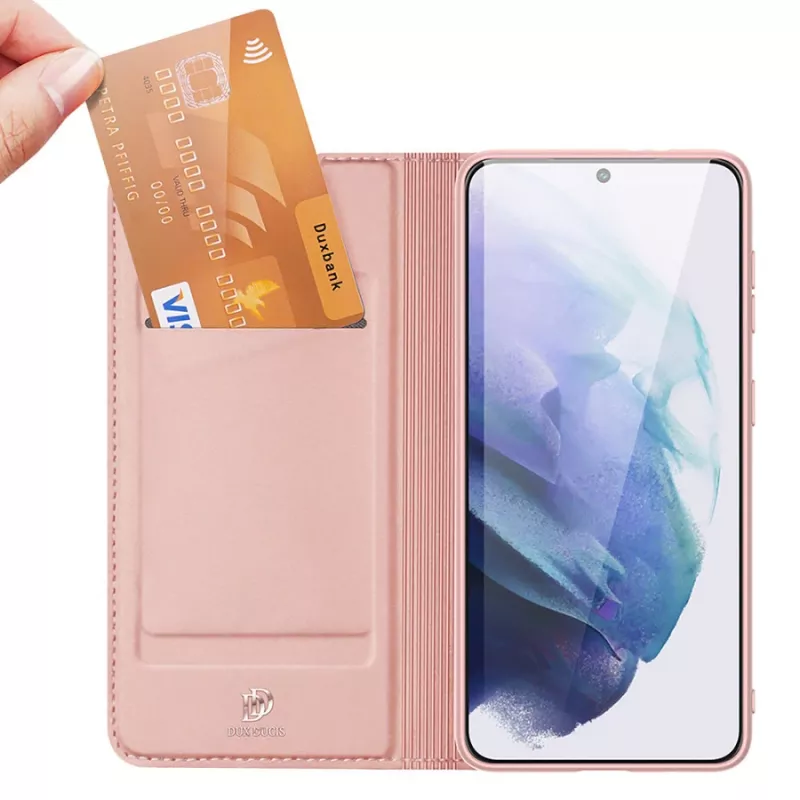 Dux Ducis Skin Pro funda tipo cartera con tapa abatible Samsung Galaxy S22+ (S22 Plus) rosa