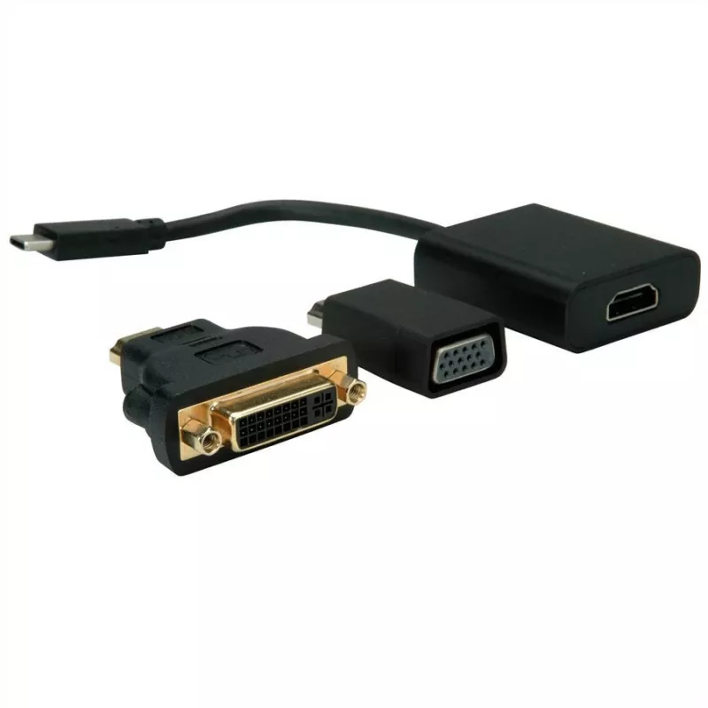 VALUE - Adaptador de vídeo externo - USB-C 3.1 - HDMI - Negro