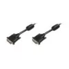 DIGITUS - Cable DVI - Dual Link - DVI-D (M) - DVI-D (M) - 5,0 m - encapsulado, tornillos moleteados - Negro (AK-320101-050-S)