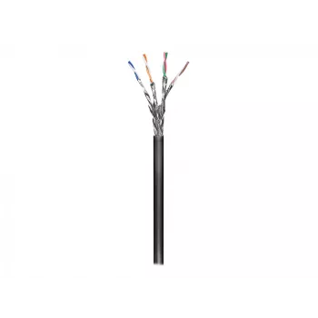 Goobay Cable de red CAT 6 para exterior, S/FTP (PiMF), 100 m - Cobre, AWG 24/1 (macizo), LSZH (77624)