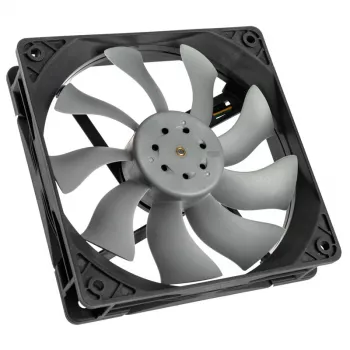 Ventilador Akasa OTTO SF12 Ventilador de caja de ordenador 12 cm Negro Gris