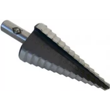Broca escalonada c.k tools T3011 HSS 6–32 mm, longitud 91 mm, mango de 3 caras