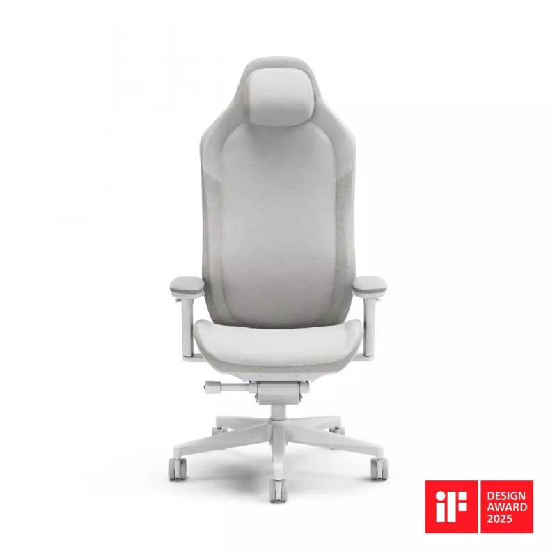 Fractal Design FD-CH-RE1F-02 Silla gaming Silla gaming para PC Asiento acolchado blanco