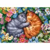 Jigsaw Puzzle schmidt spiele Sleeping Velvet Paws 1000 piezas